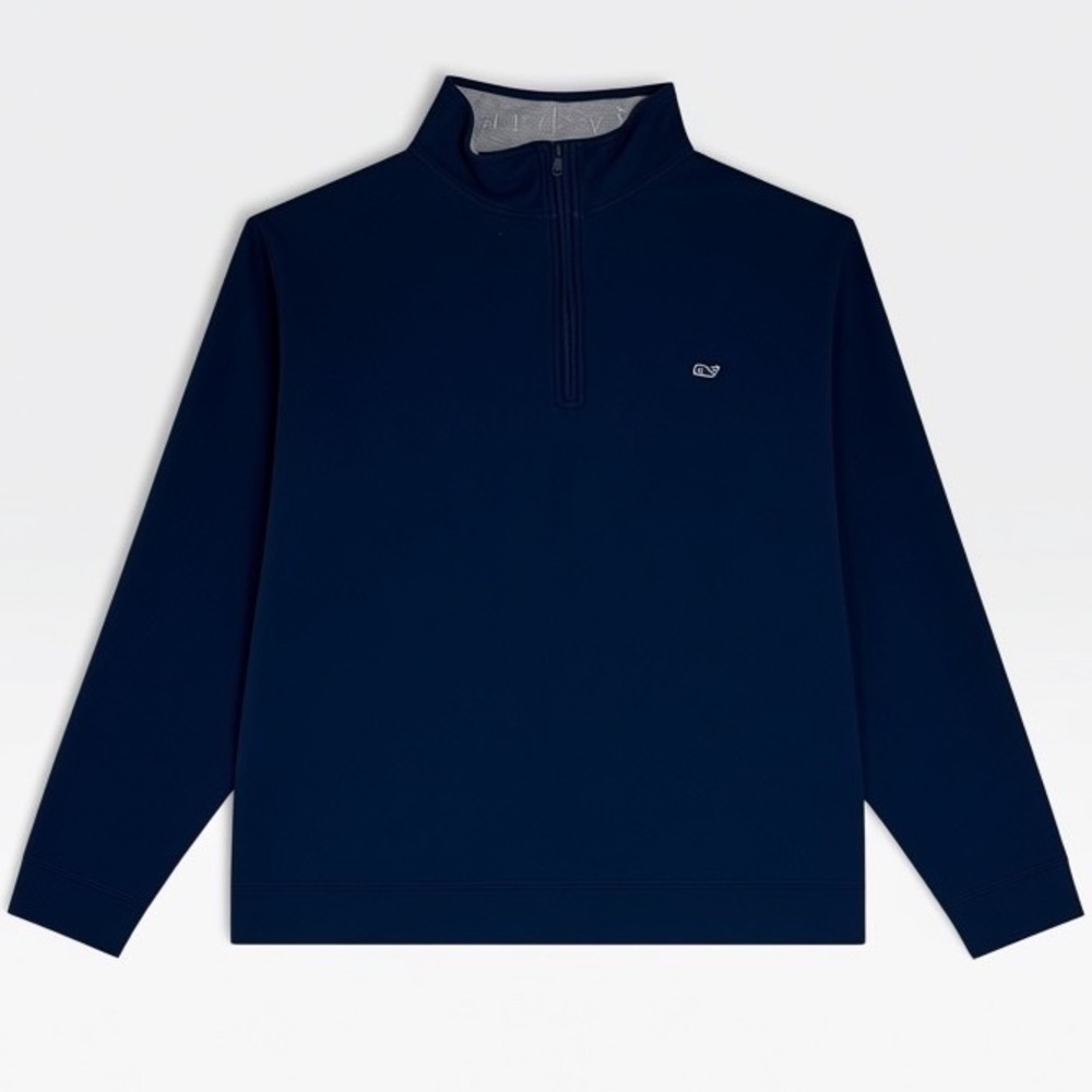 Vineyard Vines 1/4 Zip Pullover Mens 3XB Pima Cotton Navy Blue